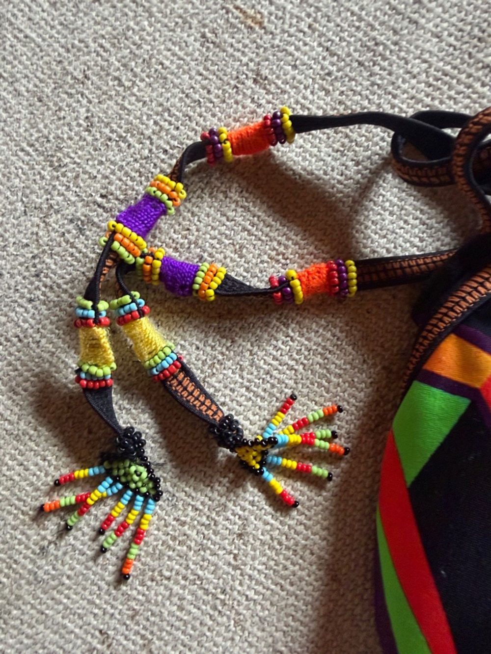 Agua Bendita Multicolor Geometric Triangle Bikini Top - Picture 2 of 2
